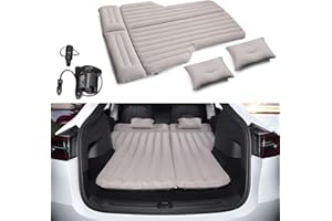 BASENOR 2024 Upgrade Tesla Mattress Portable Camping Air Bed Cushion for Tesla Model 3 Model Y Model S Model X Car Sleeping Mat with Electric Pump, Storage Bag Tesla Accessories 2016-2024 Gen 2