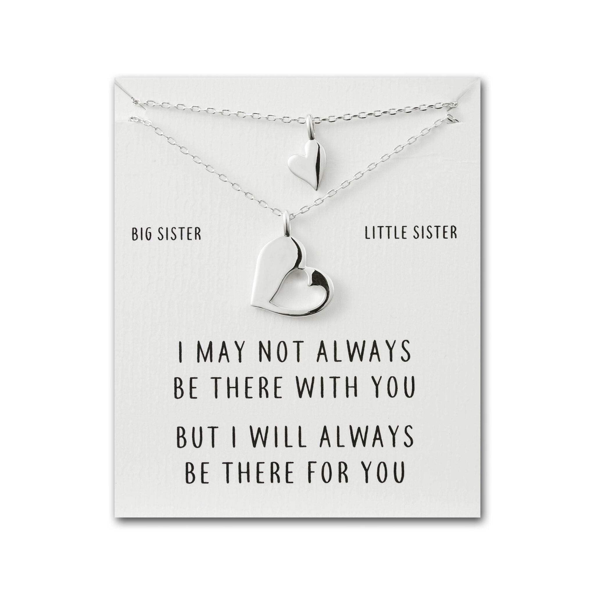 Philip Jones Big Sister Little Sister Piece of My Heart Necklace Set