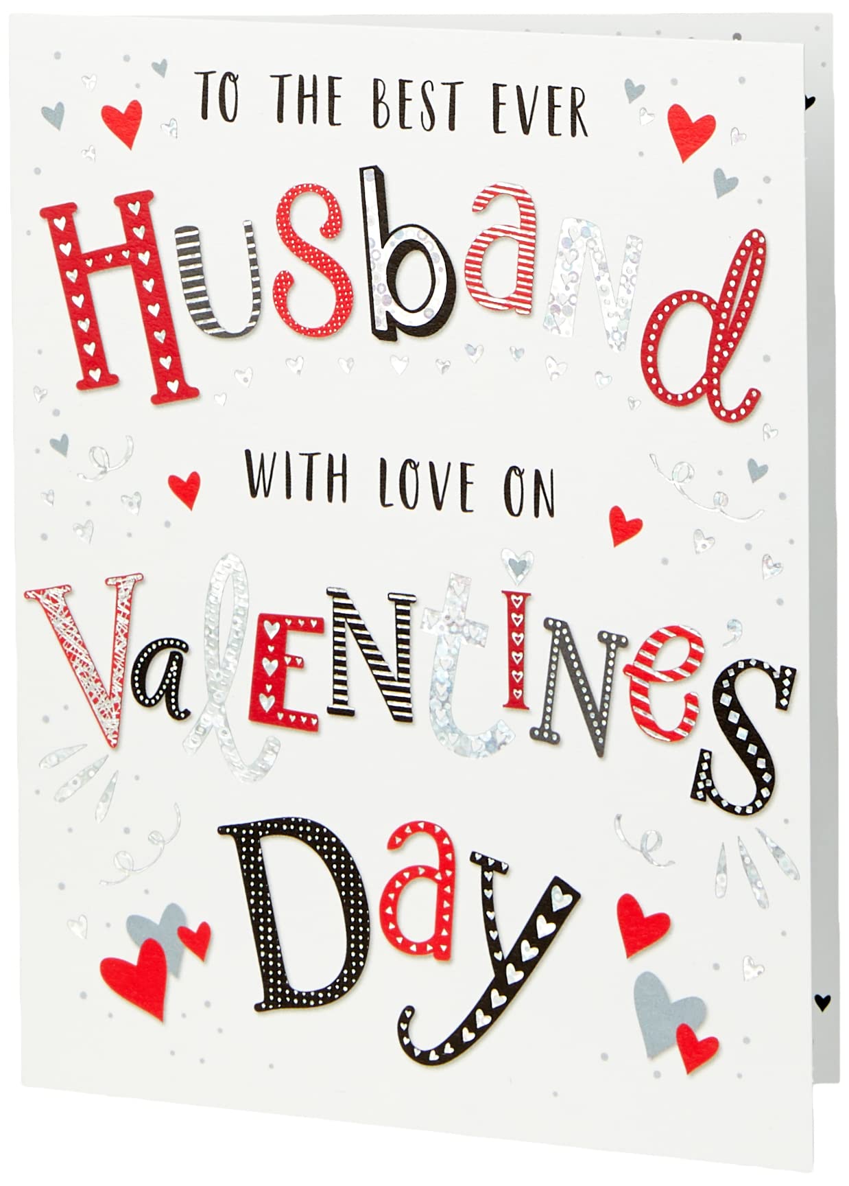 Regal Publishing Modern Valentine's Card Husband - 8 x 6 inches
