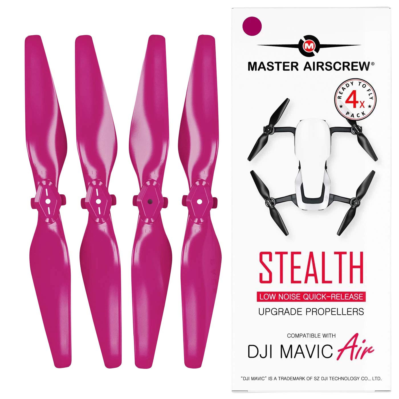 MAS Stealth Propellers for DJI Mavic Air - Magenta 4 pcs