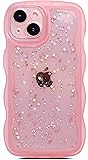 Qokey for iPhone 13 Mini Case 5.4" Curly Wave Edge