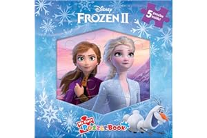 Disney Frozen 2 My First Puzzle Book - Jigsaw Puzzles for kids, 10-page board book, 5 puzzles to enjoy