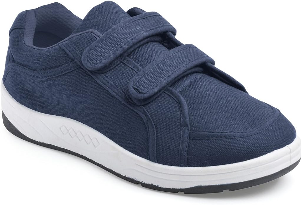 Mens Canvas Twin Strap Touch Fasten Trainer Amazon.co.uk Shoes & Bags