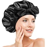 Doitory Silk Bonnet for Women,Adjustable Double Layer Sleep Cap