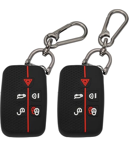 M.JVisun Genuine Carbon Fiber Key Fob Cover For Land Rover Defender Discovery 5 Sport For