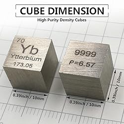 Ytterbium Cube - 10mm Pure Metal Element Cubes