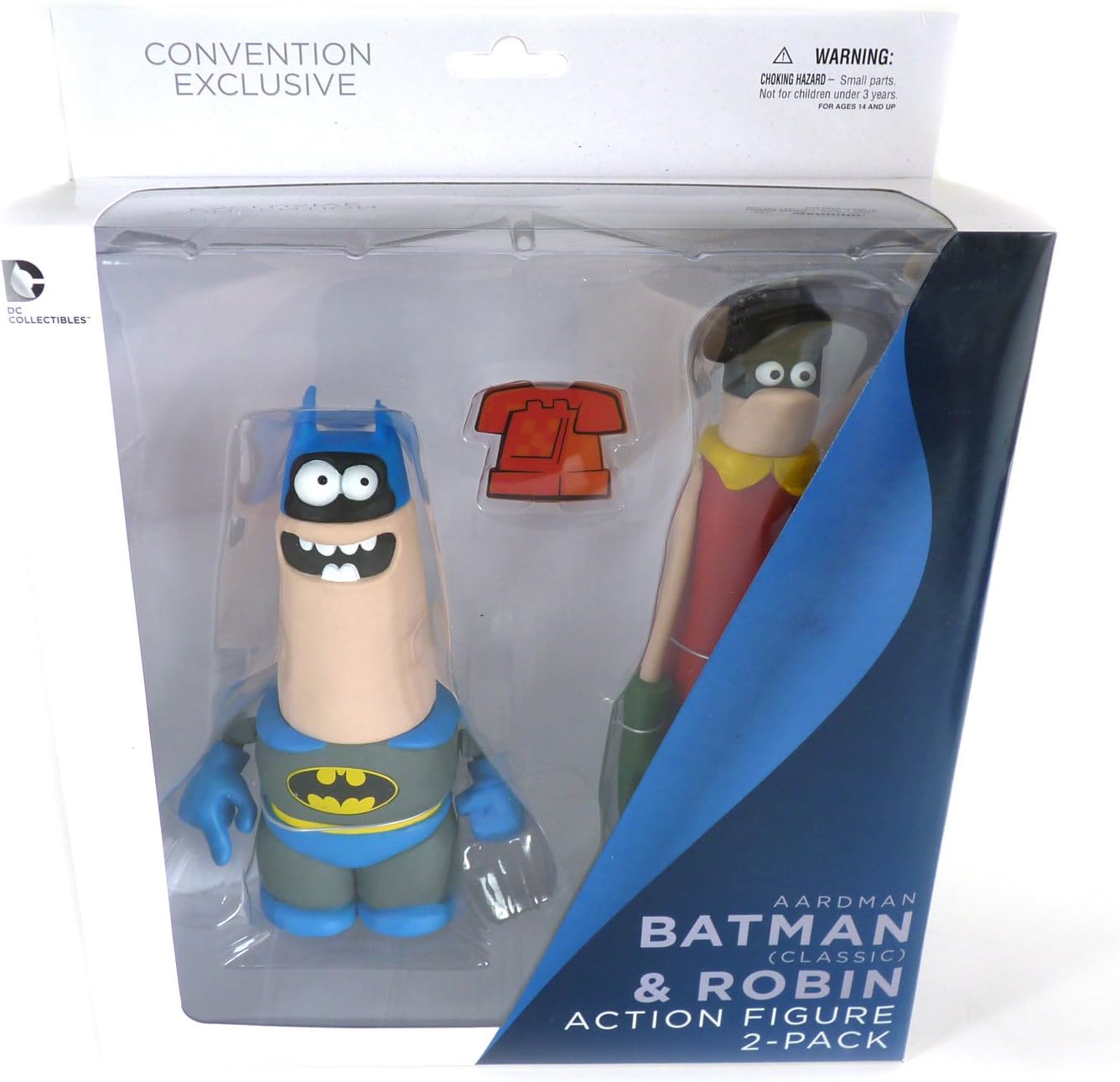 DC Collectibles Aardman Batman (Classic) & Robin Action Figure 2-Pack (Convention Exclusive Version)