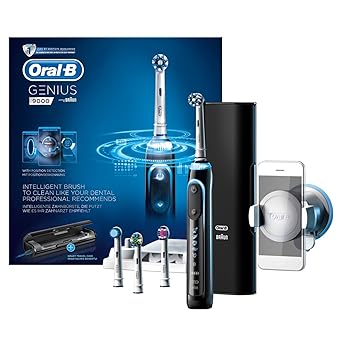 Oral B ob255 Genius 9000 para cepillo de dientes eléctrico, color negro
