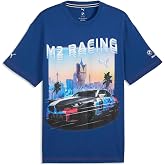 PUMA Mens BMW M Motorsport Graphic Tee Casual Tops Casual - White