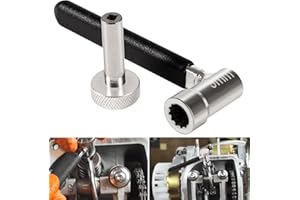 johntruck Valve Clearance Adjustable Wrench, 2PC Set, For Motorcycles ATVs and Scooter Gy6, 9mm Lock Nut Wrench with 3mm Tappet Adjuster