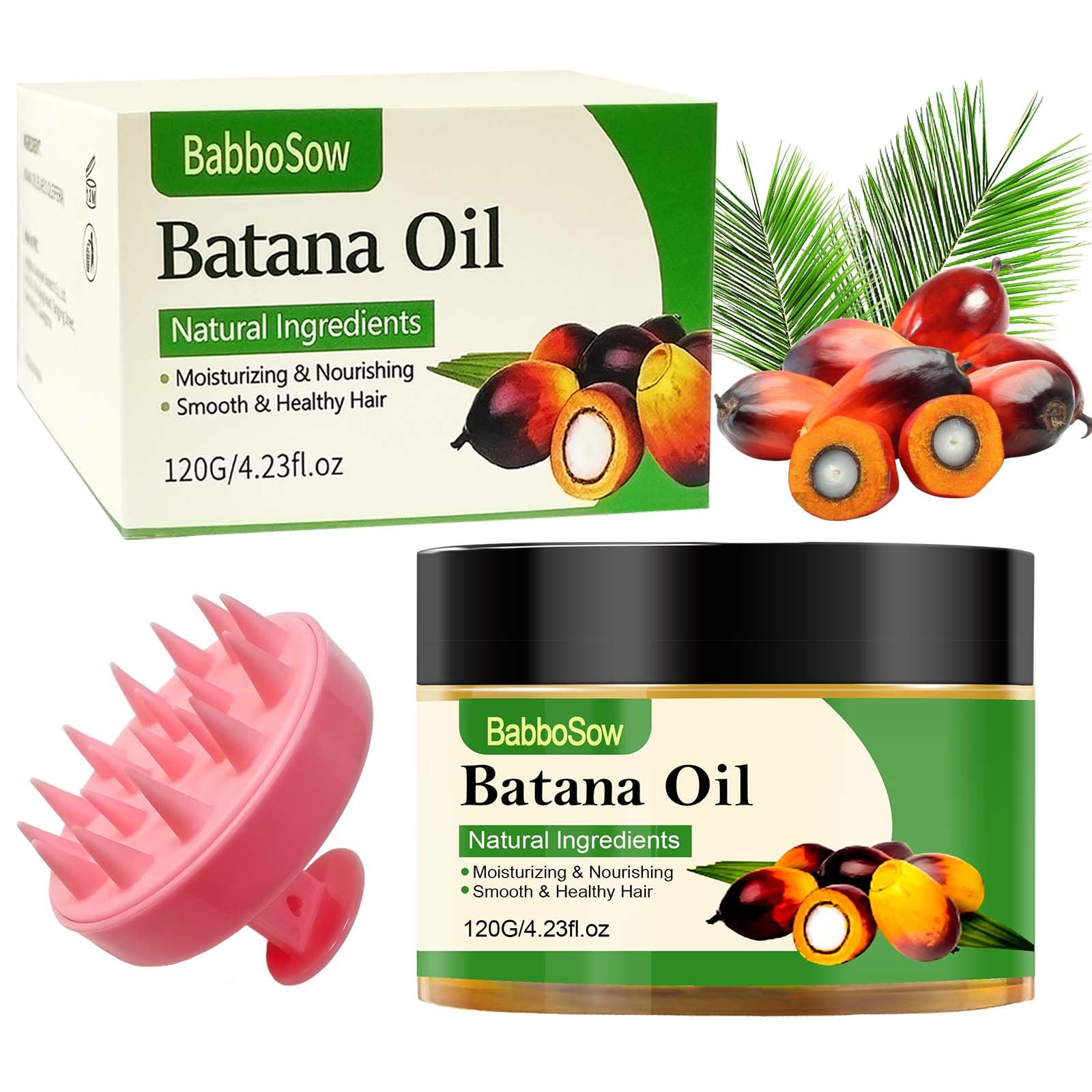 Raw Batana Oil For Hair Growth,Pure Batana Oil from Honduras,Veganic Natural Hair Growth Oil,Prevent Hair Loss,Repairs Damaged Hair,Brighten Hair,Promote Hair Regrowth 4.23 Oz