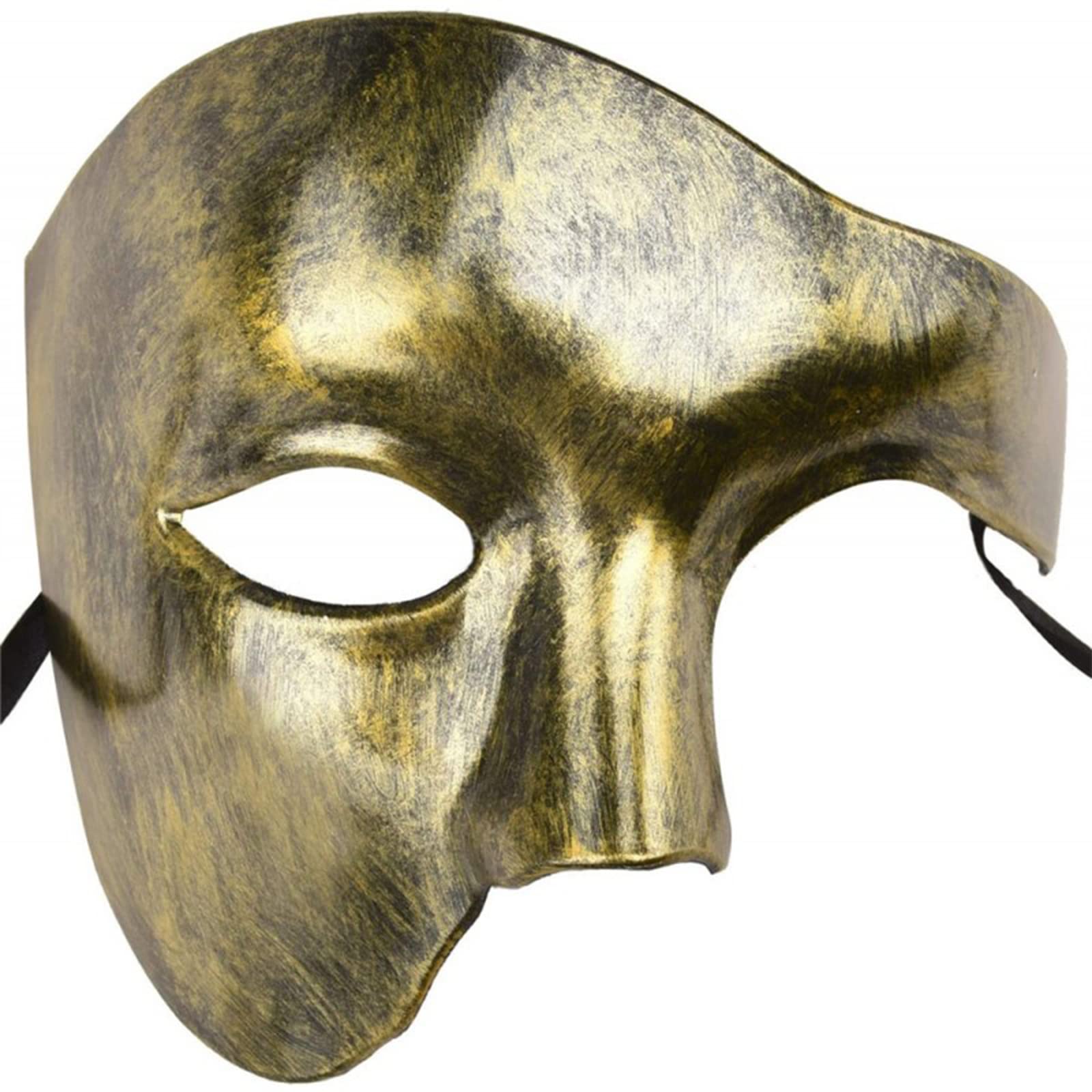 Decorative Half Face Mask Plastic Eye Mask Halloween Face Mask Cover for Women Men Adults Carnivals Halloween Christmas Nightclub Cosplay Party Costume Props Decorations Accessories Dress Up Mask