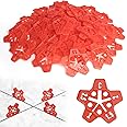 DGSL Tile Leveling System 400 pcs Reusable Tile Spacers Pentagram Plastic Shims for Various Types of Tile Leveling, Upgraded 5 Different Sizes Easy to Use and Remove,Suit For 1-1.5-2-2.5-3 mm Gap
