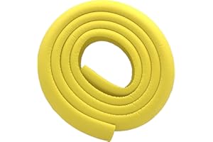 M2cbridge L Shape Extra Thick Furniture Table Edge Protectors Foam Baby Safety Bumper Guard 6.5 Ft (Yellow)