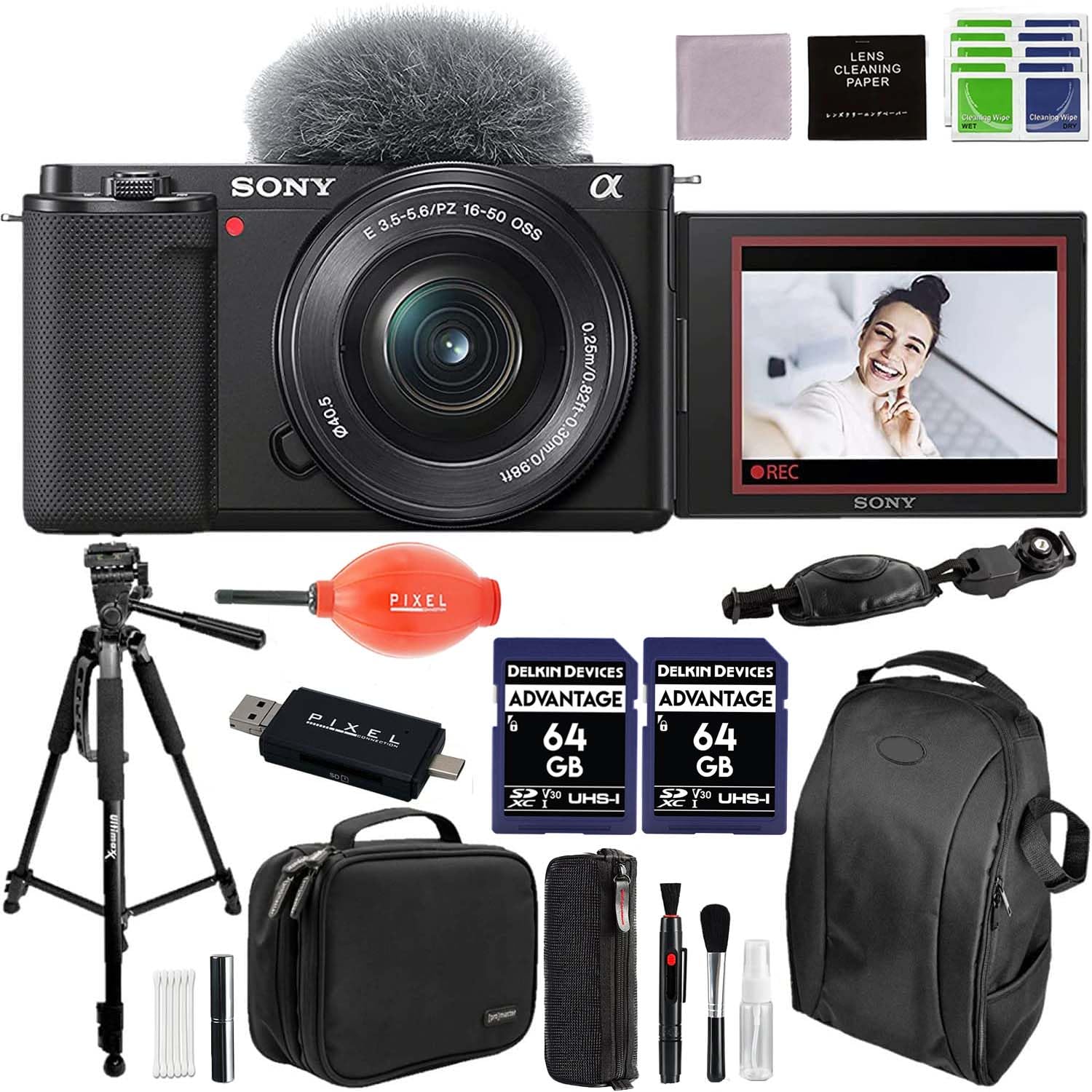 Sony Alpha ZV-E10 Mirrorless Vlog Camera with