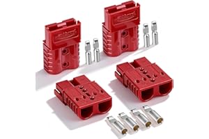 DENT-DE-LION 120A Battery Connector Quick Connect Battery Modular Power Connectors Quick Disconnect (Red)