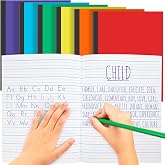 Henoyso 6 Pcs Primary Composition Notebook K-2, Wide Ruled,Rainbow Color | 9.75" x 7.5" Journals, 60 Pages, Writing &amp; Handwriting Practice for Kindergarten, 1st &amp; 2nd Grade, Back to School Supplies
