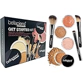 bellapierre Get Started Kit | Includes 2 Mineral Foundations, 1 Blush, & 1 Bronzer | Mineral Makeup Essentials | Non-Toxic and Paraben Free | Oil and Cruelty Free | Long Lasting Formulas – Deep