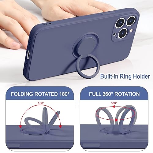 Hython Case for iPhone 13 Pro Max Case with Ring Stand [360