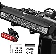 Suruid Super Bright LED Bike Light, USB Rechargeable Bicycle Headlight, Waterproof Bike Headlight, Waterproof Bike Headlight,Daytime Running Light,MTB Off-Road Cycling Commuting