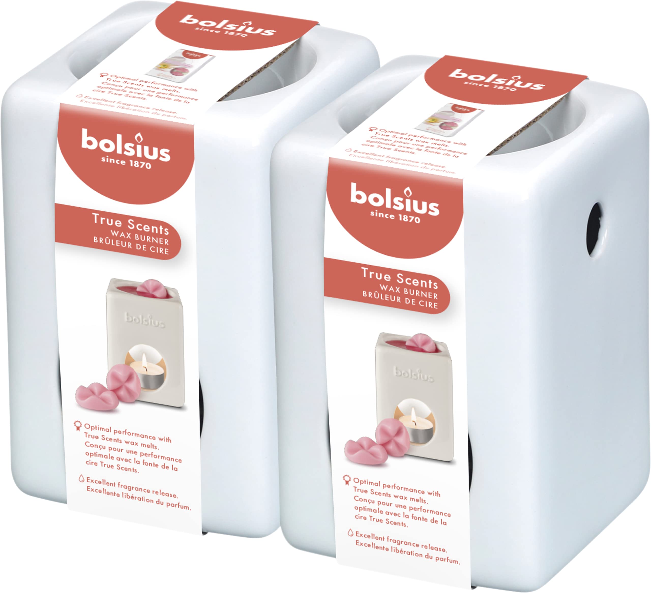 Bolsius Burner, Ceramic, White, Product Size: 13.7 x 10.2 x 9.7 cm