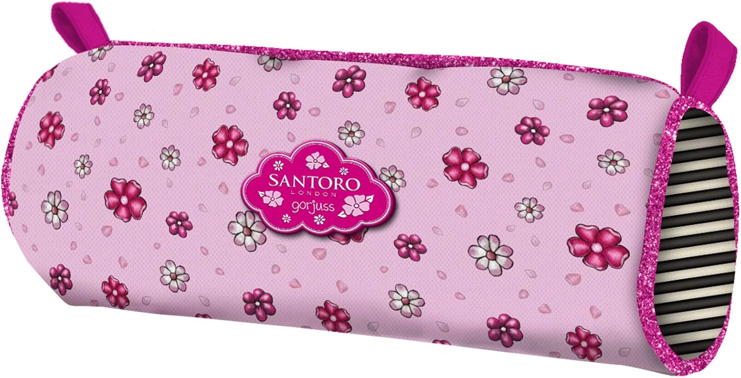 Gorjuss Sparkle & Bloom Round Pencil Case 326GJ16 - You Can Have Mine, Lilac - Image 3