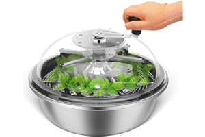MELONFARM 16 in Bud Bowl Trimmer with Switchable Stainless Steel Blades & Clear Visibility Dome, Hand Twist Spin Cutting for Plants