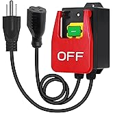 BOSYTRO 120V Paddle Switch, Emergency Stop Switch, Table Saw Switch with Large Stop Sign Paddle for Quick Cut-Off of Power to