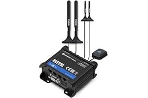 Teltonika RUT956A00A00 Industrial 4G LTE Cat4 Cellular Router, 4 Ethernet Port, Dual SIM Cards, RS232 and RS485, USB and GNSS