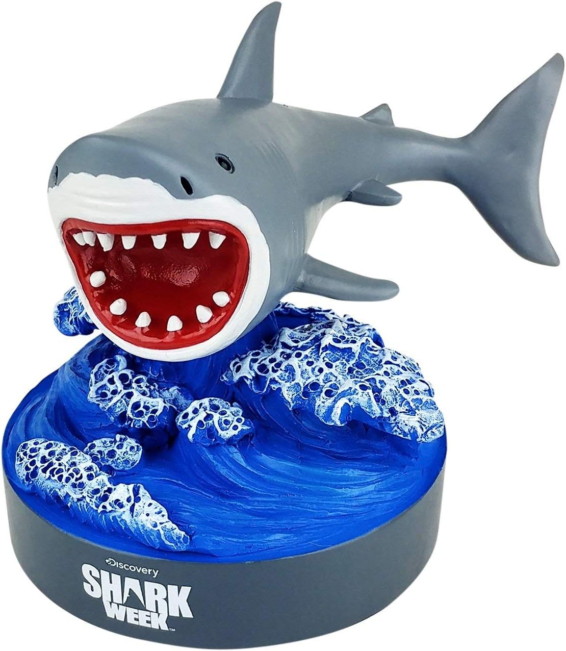 Kollectico SWGWS Shark Week Bobblehead, Great White, Gray