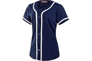EALER BJW80 Series Women's Baseball Jersey Softball Jersey Button Down Shirts