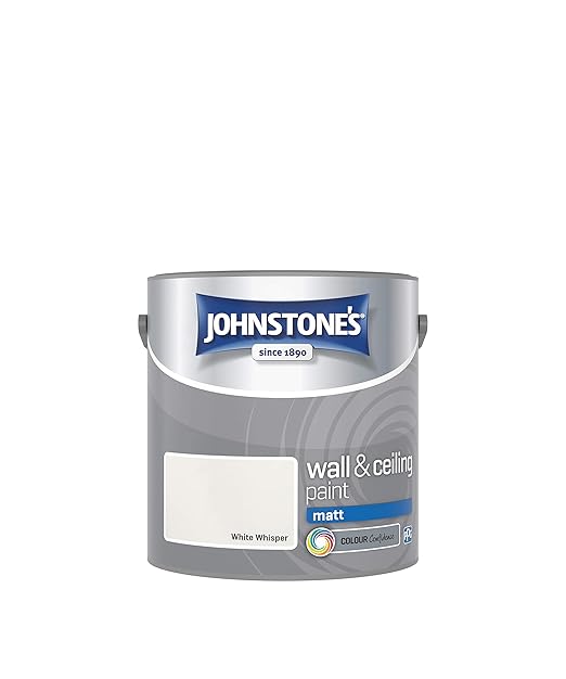 Johnstone's 306060 2.5 Litre Matt Emulsion Paint White Whisper Amazon.co.uk DIY & Tools