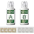 ALIINKD Hydroponics Nutrients (1000ml in Total), A&B Plant Food for Hydroponics Growing System and Potted Houseplants, Plant Fertilizer Supplies