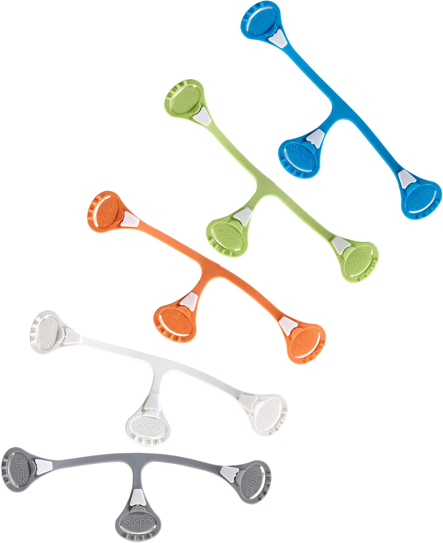 [Toddler Size 5-Pack] Snappi Cloth Diaper Fasteners - Replaces Diaper Pins - Use with Cloth Prefolds and Cloth Flats