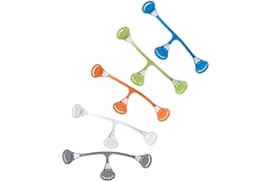 [Toddler Size 5-Pack] Snappi Cloth Diaper Fasteners - Replaces Diaper Pins - Use with Cloth Prefolds and Cloth Flats