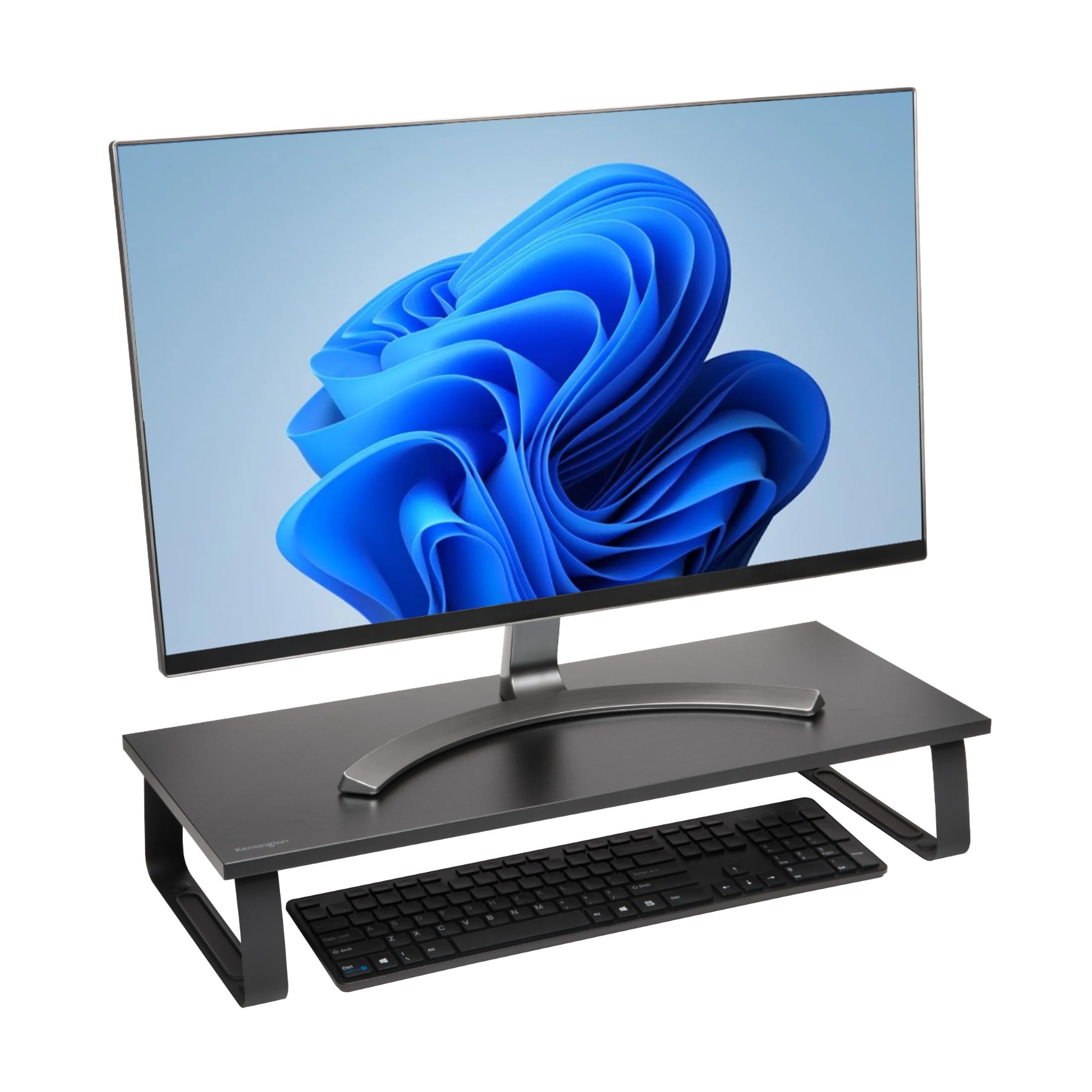 Kensington Extra Wide Monitor Stand for desks. Large computer stand/monitor stand/desk riser (K55726EU), Black