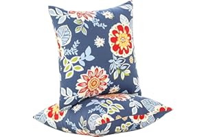 JMGBird Outdoor Waterproof Pillows 18 * 18 Inch Throw Pillows for Patio Furniture, Bed, Couch, and Sofa