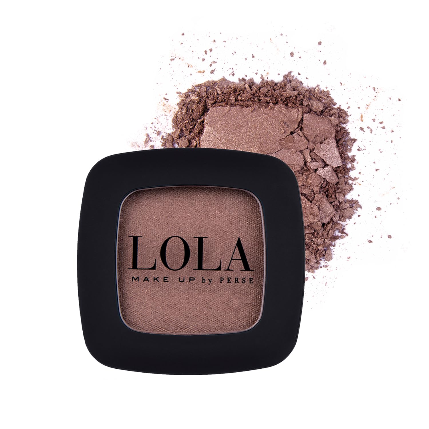 Lola Make Up by Perse Mono Eyeshadow with Natural Ingredients and High Coverage, Satin Eye Shadow Palette for All Skin Types Vegan and Cruelty-Free Eye Makeup, Burnished Copper (025)