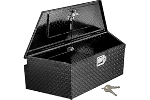GAOMON Trailer Tongue Tool Box, 33 Inch Waterproof Heavy Duty Aluminum Under Truck Bed Storage Box with Lock & Keys for Picku