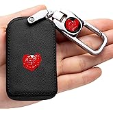 ZERAL Car Key Fob Case, for Caps Compatible with 2016 2017 2018 2019 2020 2021 XC90 XC60 S60 S90 XC40 Series Key Fob Case Cover Accessories Covers for Car Keychains (3Button) Style B: Black