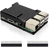 Aluminum Alloy Armor Passive Cooling Case for Raspberry Pi 3B+/3B (Black)
