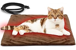 NAMOTEK Pet Heating Pad, Safe Electric Heating Pad for Dogs and Cats Indoor Warming Pad with Auto Constant Temperature 15.7" x 12"