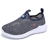 HOBIBEAR Boys Slip-on Mesh Sneakers Breathable