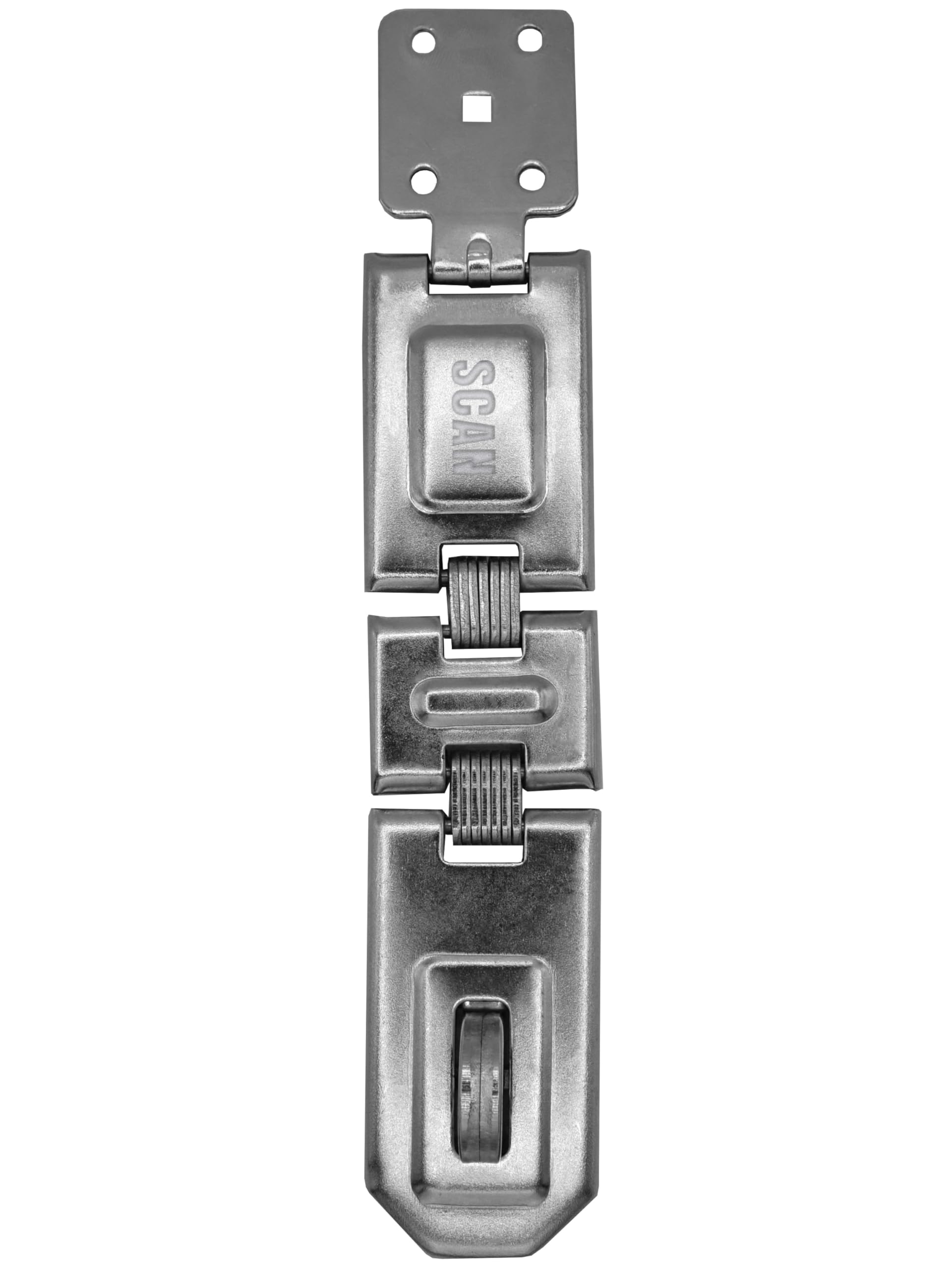 SCAN SCAPHSH195 Hasp & Staple, Grey