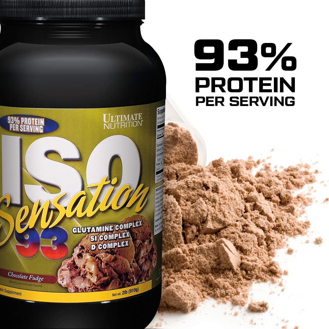 Ultimate Nutrition Iso Sensation 93 Fat Free Whey Protein Isolate