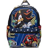 Wondapop Sega Sonic Shadow Team Dark 13" Deluxe Nylon Mini Backpack