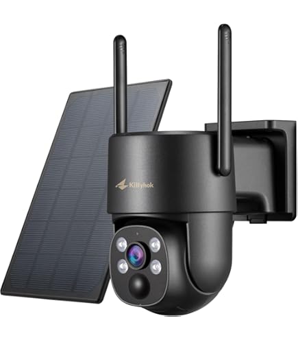 Kittyhok Solar Security Cameras Wireless Outdoor System - View #2