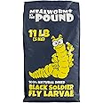 Dried Black Soldier Fly Larvae (11 lbs) - More Calcium Than Mealworms - Treats for Chickens, Wild Birds, & Reptiles
