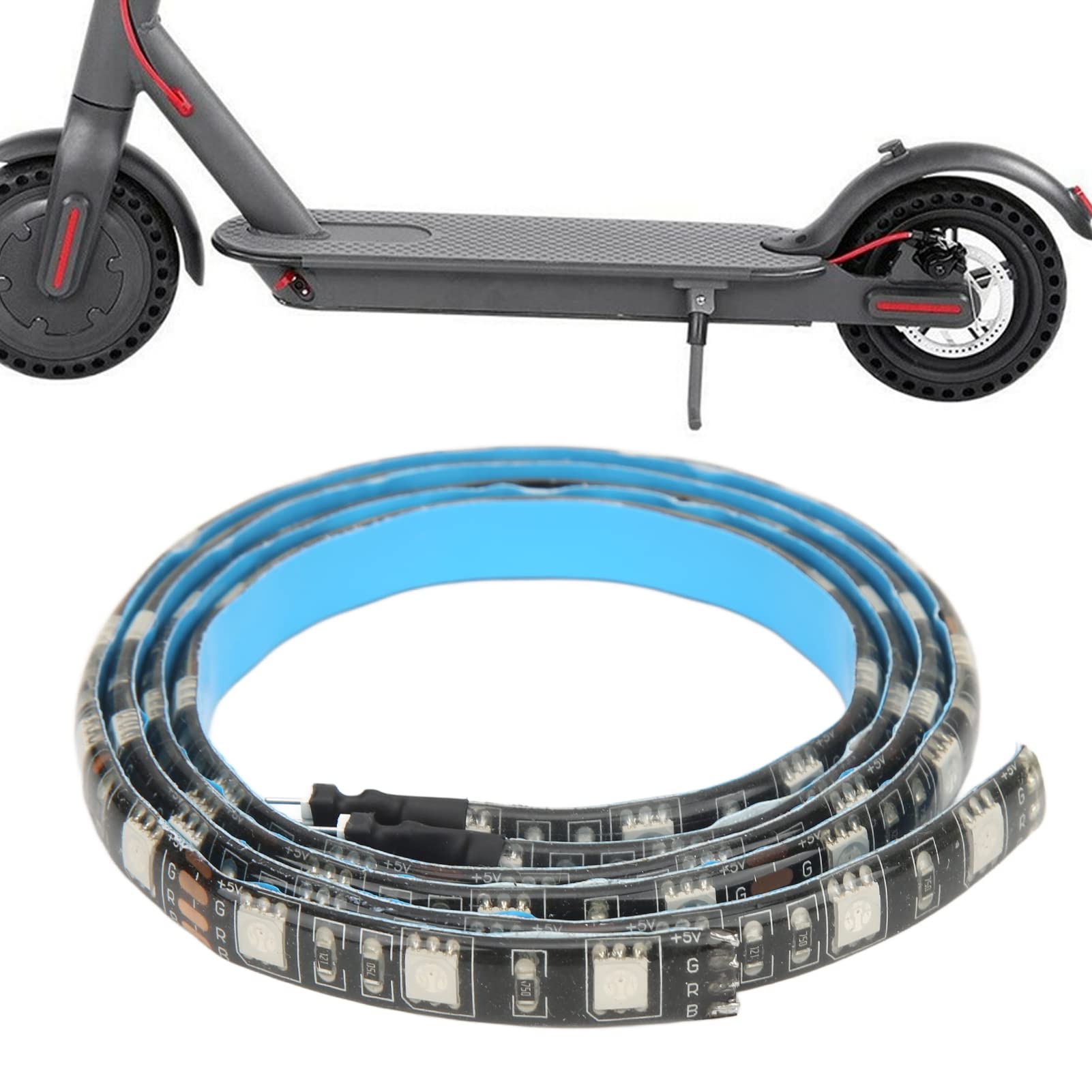 Electric Scooter Strip Light, LED Strip Lights for M365 Electric Scooter LED Ambient Light Strip Colorful LED Strip Lights Night Cycling Colorful Lamp for M365/1S/PRO/PRO2, Length 20.1in