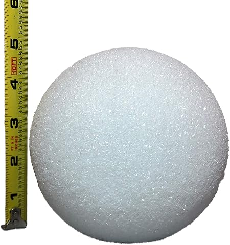 Amazon Com White Styrofoam Balls For Arts And Crafts 12 Balls By Lacrafts 5 Inch Arts Crafts Sewing